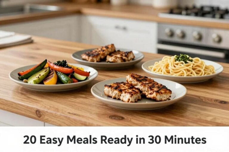 Quick Lunch Recipes: 20 Easy Meals Ready in 30 Minutes